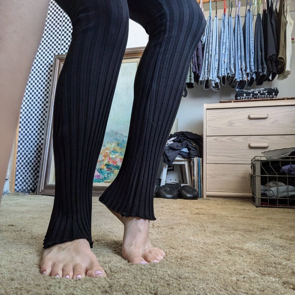 Simon Miller Ribbed Flare Leggings - Picture 2 of 5